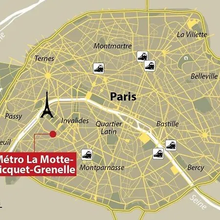 Prive Chic - Tour Eiffel Апартаменты *